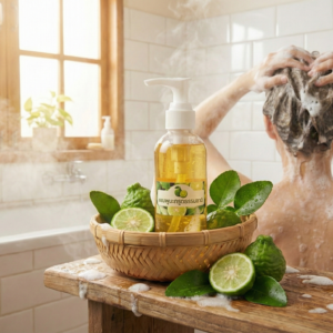 ยาสระผมมะกรูด,แชมพูสมุนไพร,ผมหอมสดชื่น