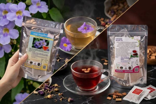 ชาสมุนไพร,ชาสมุนไพรไทยแท้,สมุนไพรชงชา,ชาสมุนไพรดีต่อหัวใจ
